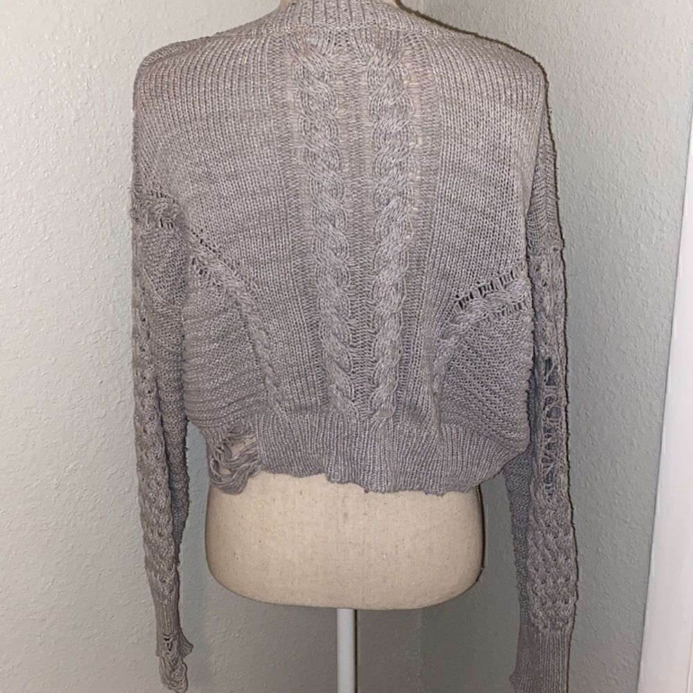 Wildfox distressed cropped sweater  - Picture 3 of 3